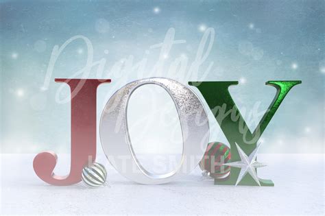 Christmas Joy Digital Backdrop Background Filtergrade