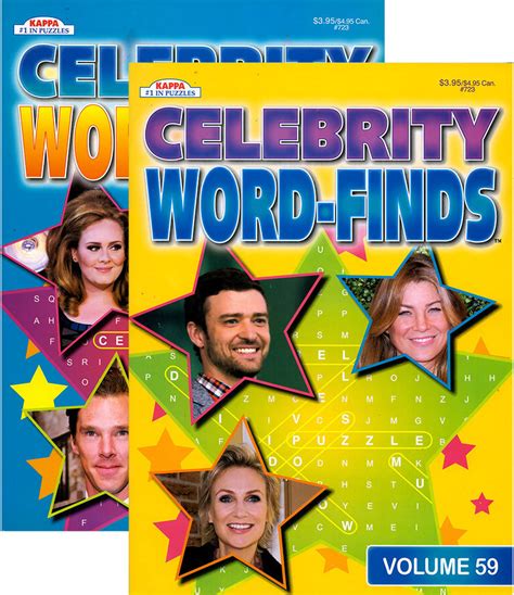 Wholesale Kappa Celebrity Word Finds Puzzle Book Dollardays
