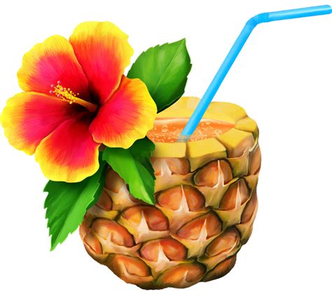 Drinks Clipart Tropical 75 Flamingo Party Tropical Party Tropical