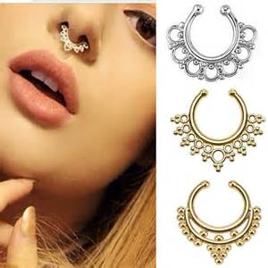Buy Hollow Out Septum Clicker Piercing Rose Gold