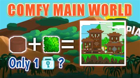 Comfy Main World Only 1 Dl Growtopia World Design Youtube