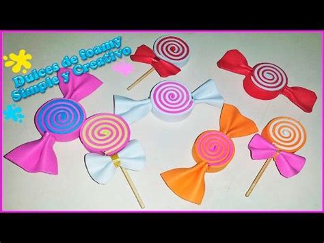 Cómo hacer dulces con foamy Foam Candy Figures Simple y Creativo
