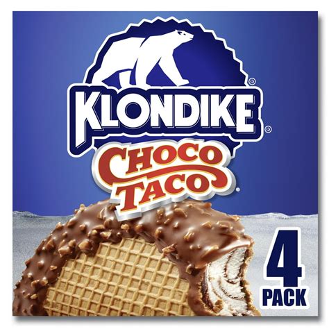 Klondike Frozen Dairy Dessert Choco Tacos Vanilla 4 Fl Oz 4 Count