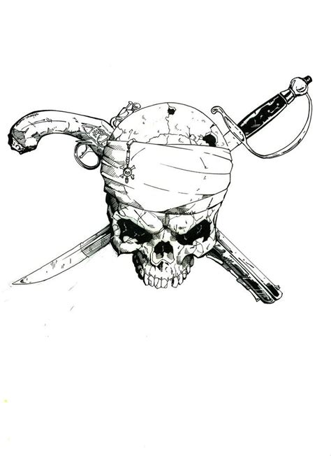 Menkins Mauraders Skull By Wiskybb64 On Deviantart Pirate Tattoo