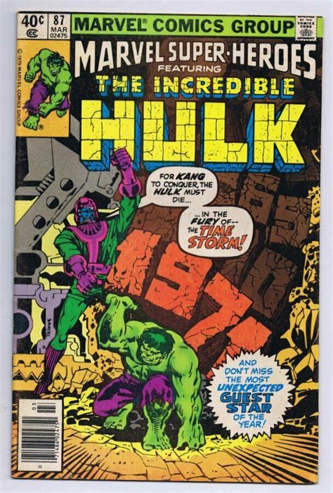 Marvel Super Heroes 85 Original Vintage 1979 Incredible Hulk Comic