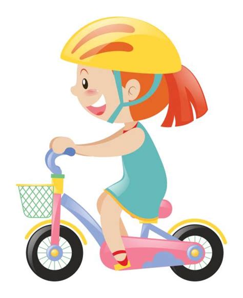 Royalty Free Clip Art Of Asian Girl Riding Bike Clip Art Vector Images