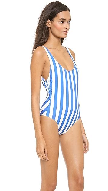 Solid Striped Anne Marie One Piece Swimsuit Shopbop