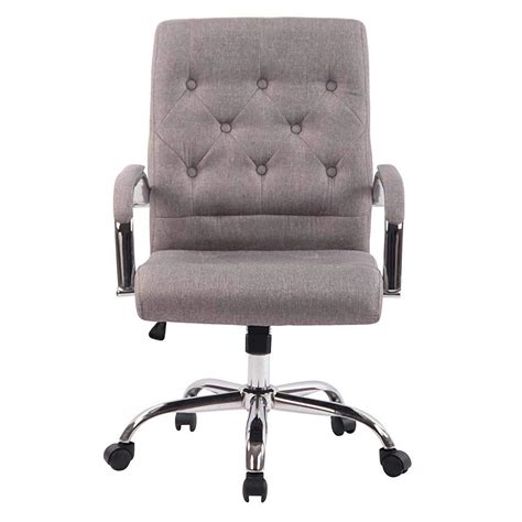 Chaise de bureau réglable et confortable, conçue pour vous soutenir peu importe la position adoptée. Chaise de bureau NESI TISSU, couleur Gris Clair - Chaisepro.fr