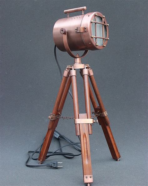 Vintage floor lamps ebay uk. Vintage Decorative Marine Table Lamp Nautical Royal Wooden ...