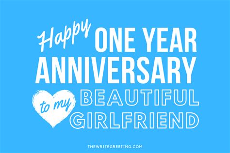 Happy 1 Year Anniversary Long Messages For Girlfriend The Write Greeting