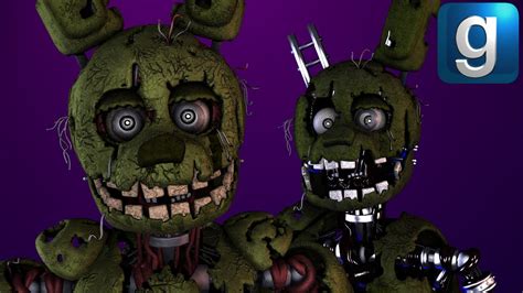 Gmod Fnaf Review Brand New Springtrap And Ignited Springtrap Nextbots Youtube