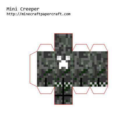 Papercraft Mini Elemental Creepers Minecraft Crafts Paper Crafts