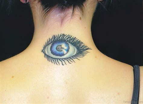 76 Excellent Eye Tattoos On Neck Tattoo Designs