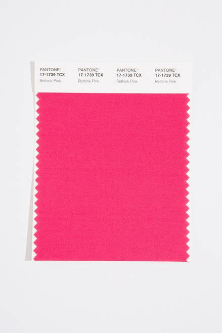 Pantone Smart 17 1739 Tcx Color Swatch Card Rethink Pink