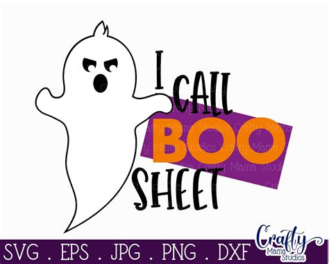 Halloween Svg, Funny Halloween Shirt Svg, I Call Boo Sheet By Crafty ...