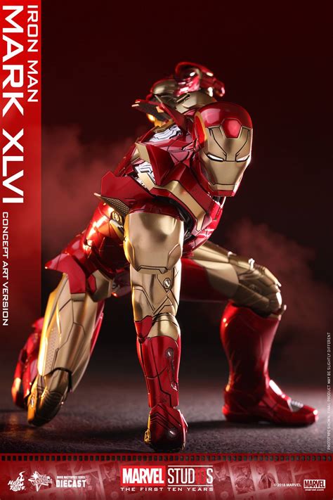 Marvel Studios The First 10 Years Concept Art Iron Man Figure By Hot