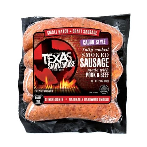 Texas Smokehouse Cajun Links Dinner Sausage 23 Oz Foods Co