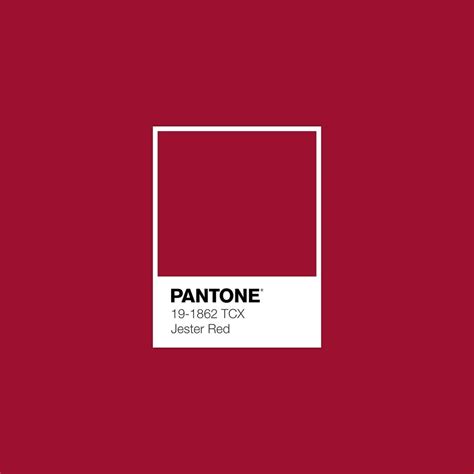 Pantone 19 1862 Jester Red Primavera Verão 2019 Pantone Red Pantone