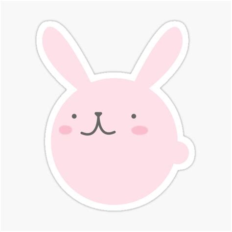 Pink Pastel Cute Bunbun Bunny Sticker For Sale By Ironbrownie Redbubble