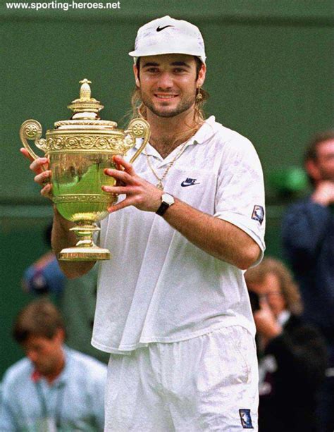 Andre Agassi Wimbledon 1992 Winner Usa
