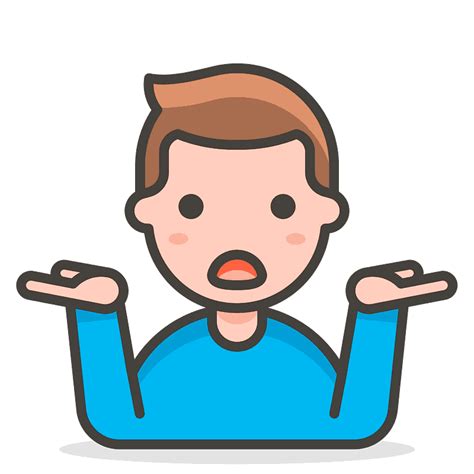 13 Shrug Emoji View Man Shrugging Emoji Clipart Free Png Clip Art