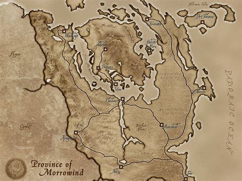 Hd Wallpaper The Elder Scrolls Iii Morrowind Map No People World