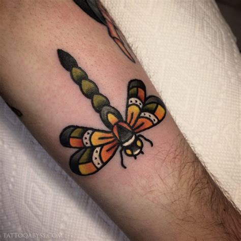Neo Traditional Dragonfly Tattoo Customoffwhitevans