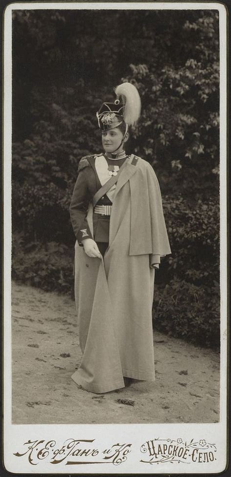 Empress Alexandra Feodorovna Wearing The Uniform Of Colonel Of The Life Guard Uhlan Lancer
