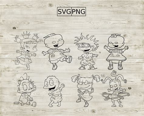 Rugrats Svg Cut Files Black And White Free Crafter Svg File For Sexiz Pix