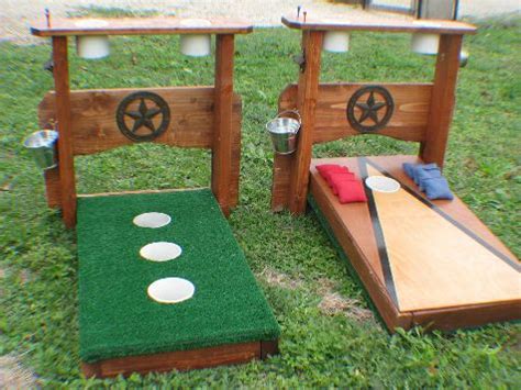 Players alternately throw washers at a washers box. Kelly's Cornhole Boards - 3 Hole Washer Game Boards ...