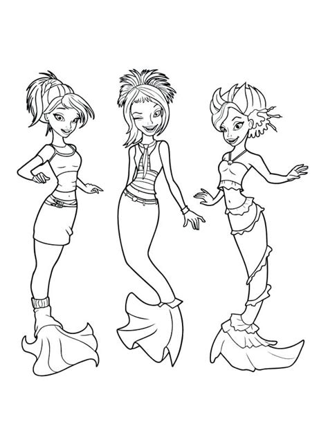 Anime Mermaid Coloring Pages At Getcolorings Free Printable