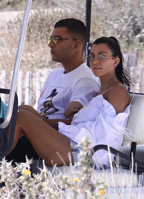 Kourtney Kardashian And Younes Bendjima In St Tropez 2017 Popsugar Celebrity