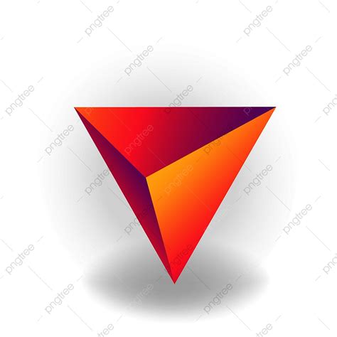 Geometric Shapes Clipart Png Images Tetrahedron One 3d Geometric Shape