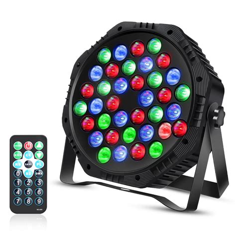 36 Led Par Lights Rgb Par Can Light Stage Lights 10 Modes Dj Lights