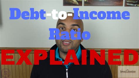 What Is Debt To Income Ratio Explained 4k Youtube