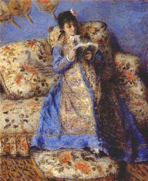 Madame Monet Reading C1872 Pierre Auguste Renoir