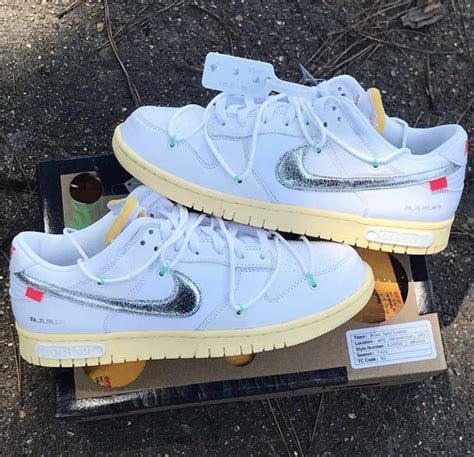 Dunk Low X Off White - Detailed Look At The Off-White x Nike Dunk Low "1 of 50" | The Sneaker Buzz