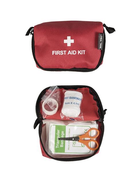 Red First Aid Kit Small Red Military Tactical Personal Hygiene