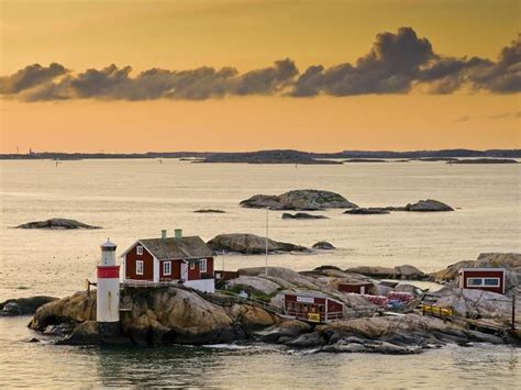 “archipelago island with lighthouse near gothenburg sweden scandinavia europe ” gothenburg