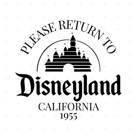 Please Return To Disneyland Svg Png  Etsy