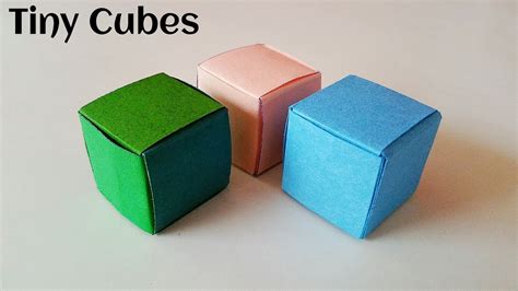 Modular Origami Paper Tiny Little Cute Cubes Paneer Cubesbuilding