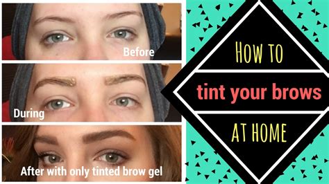 How To Easily Tint Your Eyebrows At Home Andrea Hayes Youtube