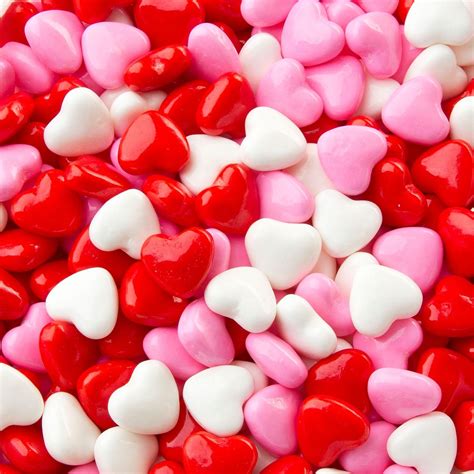 Valentine Hearts Pressed Candy 2 Lb Bag • Unwrapped Candy • Bulk