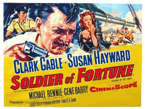 Soldier Of Fortune 1955 British Movie Poster