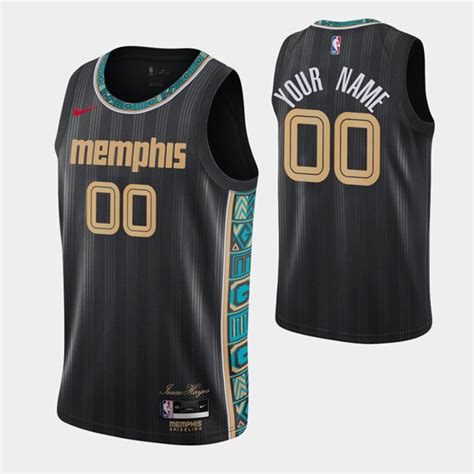 Mens Memphis Grizzlies 12 Ja Morant Black City Edition Stitched Nba