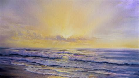 Colors Of The Ocean Seascape Painting Demo Youtube
