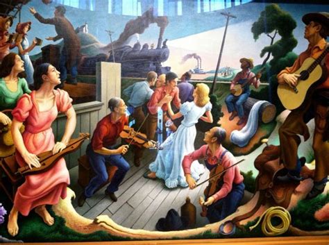 Thomas Benton Mural Entitled The Sources Of Country Music At The
