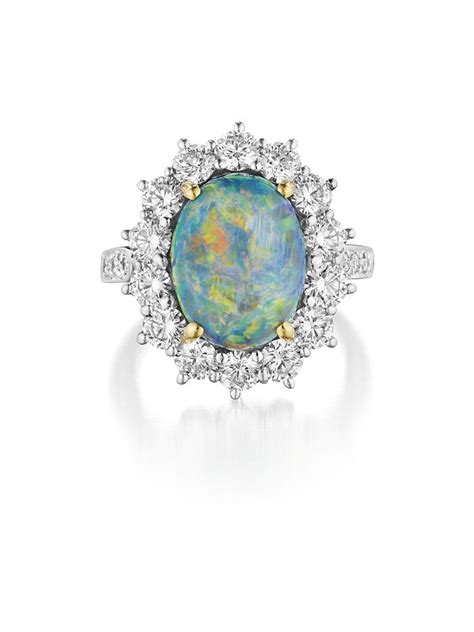 Phillips Ny060212 Tiffany And Co A Black Opal And Diamond Ring