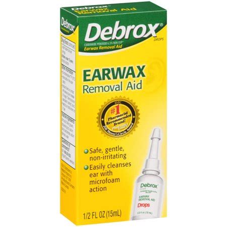 Debrox Earwax Removal Aid, 0.5 fl oz - Walmart.com