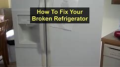Broken refrigerator, freezer icing up, not cooling, how to fix it. GE HotPoint CSX22GR and others.